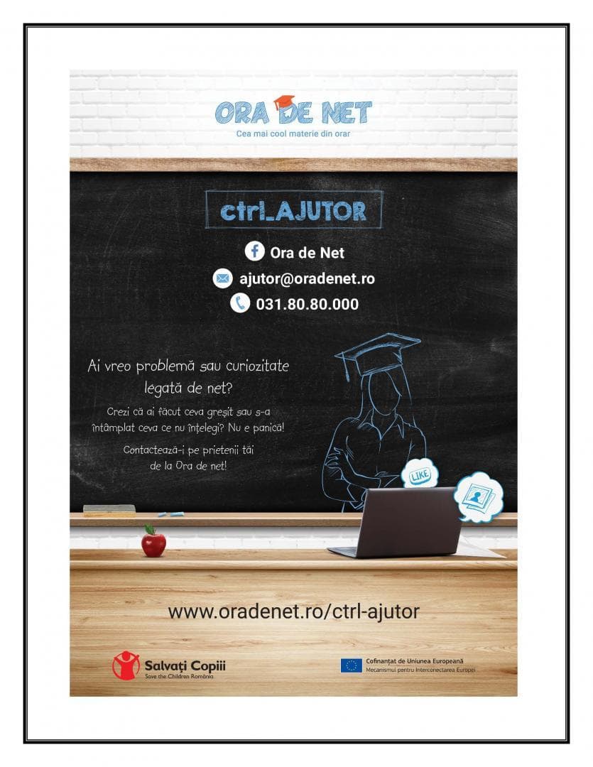 Campania „Ora de Net / ctrl_AJUTOR" — Salvați Copiii România